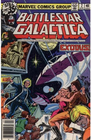 Battlestar Galactica (Marvel) 2 published by Marvel with cover art by Dave Cockrum