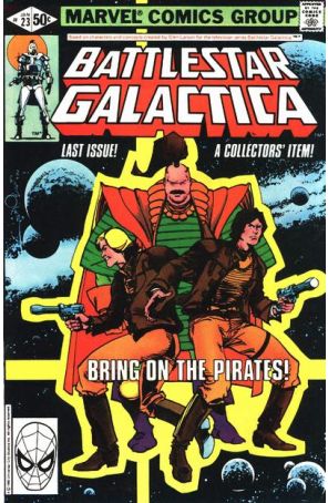 Battlestar Galactica (Marvel) 23 published by Marvel with cover art by Walt Simonson