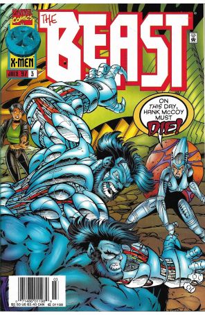 The Beast 3 (Newsstand) published by Marvel with cover art by Paul Pelletier