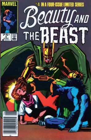 Beauty and the Beast (Marvel) 4 (Newsstand) published by Marvel with cover art by Bill Sienkiewicz
