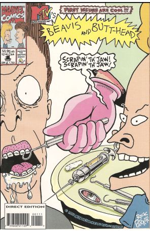 Beavis And Butt-Head 1A published by Marvel with cover art by Rick Parker