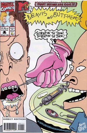 Beavis And Butt-Head 1 published by Marvel with cover art by Rick Parker