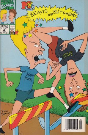Beavis And Butt-Head 5 (Newsstand) published by Marvel with cover art by Rick Parker