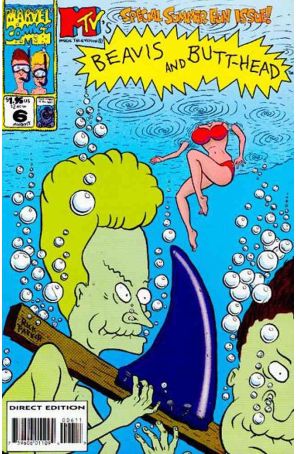 Beavis And Butt-Head 6 published by Marvel with cover art by Rick Parker