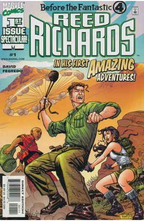 Before the FF: Reed Richards 1 published by Marvel with cover art by Duncan Fegredo