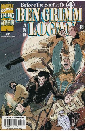 Before the Fantastic Four: Ben Grimm and Logan 2 published by Marvel with cover art by Kaare Andrews