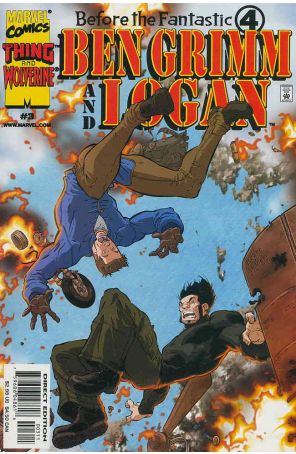 Before the Fantastic Four: Ben Grimm and Logan 3 published by Marvel with cover art by Kaare Andrews