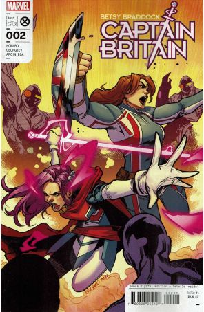 Betsy Braddock: Captain Britain 2 published by Marvel with cover art by Erica D’Urso