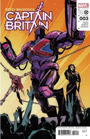 Betsy Braddock: Captain Britain 3 published by Marvel with cover art by Erica D’Urso