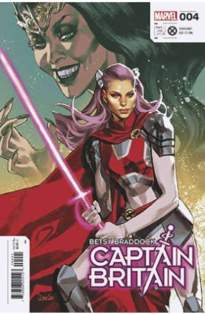 Betsy Braddock: Captain Britain 4A published by Marvel with cover art by Davi Go