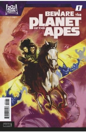 Beware the Planet of the Apes 1B published by Marvel with cover art by Ben Harvey