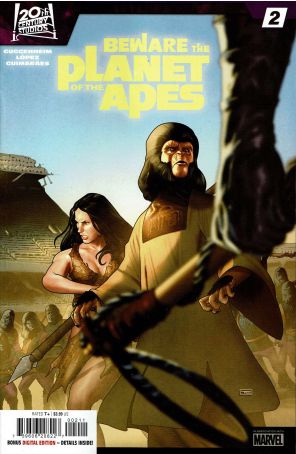 Beware the Planet of the Apes 2 published by Marvel with cover art by Taurin Clarke