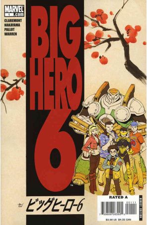 Big Hero 6 1 published by Marvel with cover art by David Nakayama