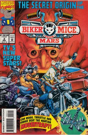 Biker Mice from Mars 2 published by Marvel with cover art by Rurik Tyler