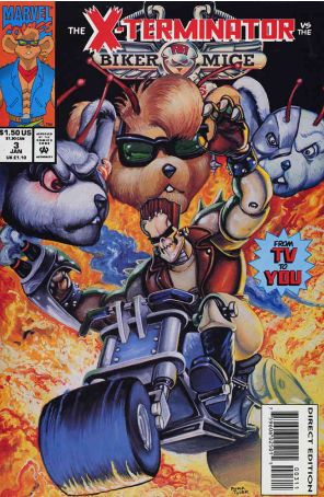 Biker Mice from Mars 3 published by Marvel with cover art by Rurik Tyler