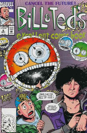 Bill And Ted's Excellent Comic Book 6 published by Marvel with cover art by Evan Dorkin