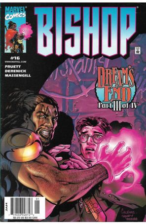 Bishop The Last X-Man 16 (Newsstand) published by Marvel with cover art by Georges Jeanty