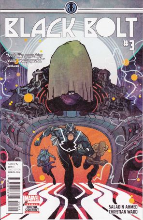 Black Bolt 3 published by Marvel with cover art by Christian Ward