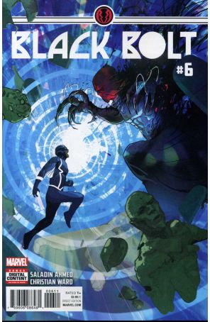 Black Bolt 6 published by Marvel with cover art by Christian Ward