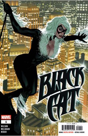 Black Cat (Marvel, 3rd Series) 1 published by Marvel with cover art by Adam Hughes