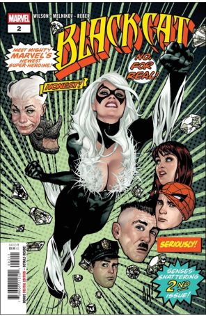 Black Cat (Marvel, 3rd Series) 2 published by Marvel with cover art by Adam Hughes