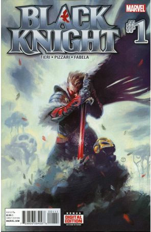 Black Knight (2nd Series) 1 published by Marvel with cover art by Julian Totino Tedesco