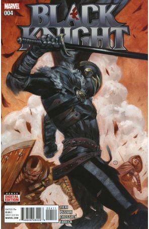 Black Knight (2nd Series) 4 published by Marvel with cover art by Julian Totino Tedesco