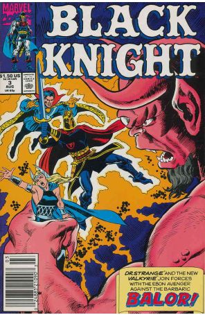 Black Knight (Ltd. Series) 3 (Newsstand) published by Marvel with cover art by Rich Buckler