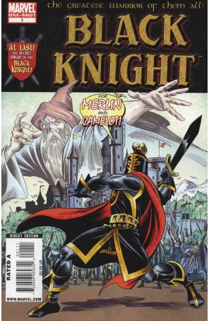 The Black Knight (MDCU) 1 published by Marvel with cover art by Ron Frenz