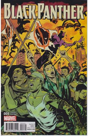 Black Panther (5th Series) 4B published by Marvel with cover art by Sanford Greene