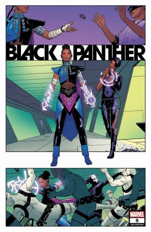 Black Panther (7th Series) 5 (2nd) published by Marvel with cover art by Juann Cabal