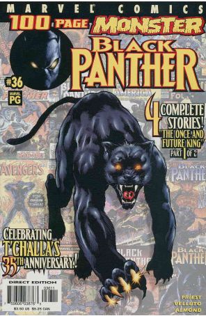 Black Panther (Vol. 2) 36 published by Marvel with cover art by Sal Velluto