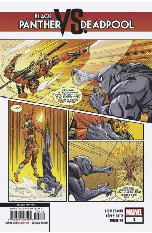 Black Panther vs. Deadpool 1 (2nd) published by Marvel with cover art by Ryan Benjamin