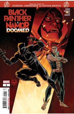 Black Panther/Namor: Doomed 1 published by Marvel with cover art by Dave Johnson