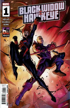 Black Widow And Hawkeye 1 published by Marvel with cover art by Stephen Segovia