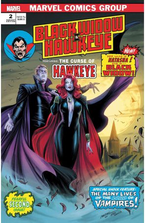 Black Widow And Hawkeye 2B published by Marvel with cover art by Carmen Nunez Carnero