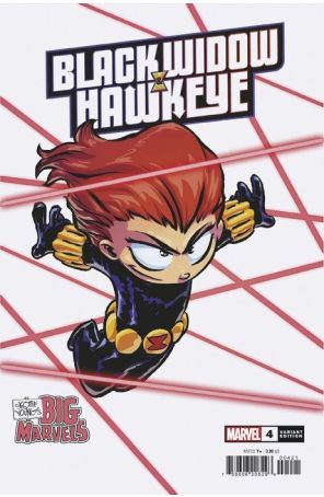 Black Widow And Hawkeye 4A published by Marvel with cover art by Skottie Young