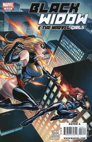 Black Widow And The Marvel Girls 3 published by Marvel with cover art by Salva Espin