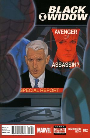 Black Widow (5th Series) 12 published by Marvel with cover art by Phil Noto