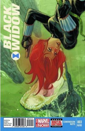 Black Widow (5th Series) 3 (2nd) published by Marvel with cover art by Phil Noto