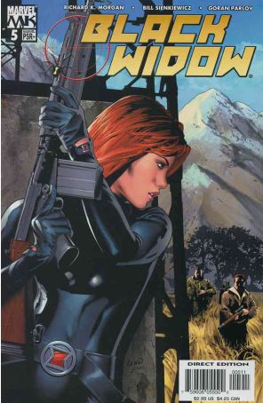 Black Widow (Vol. 3) 5 published by Marvel with cover art by Greg Land