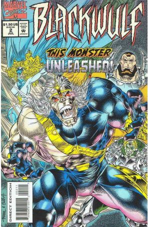 Blackwulf 2 published by Marvel with cover art by Angel Medina
