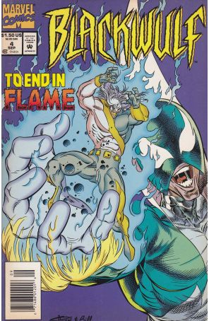 Blackwulf 4 (Newsstand) published by Marvel with cover art by Angel Medina