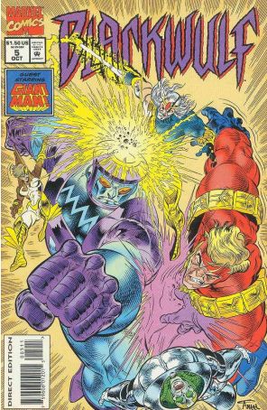 Blackwulf 5 published by Marvel with cover art by Angel Medina