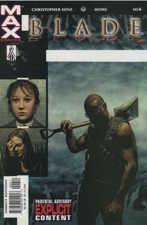 Blade (4th Series) 6 published by Marvel with cover art by Tim Bradstreet
