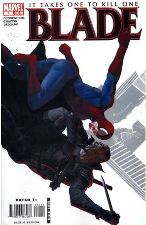 Blade (5th Series) 1 published by Marvel with cover art by Marko Djurdjevic