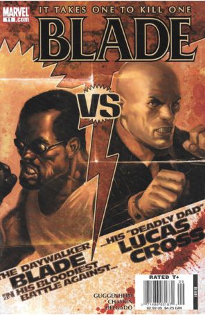 Blade (5th Series) 11 (Newsstand) published by Marvel with cover art by Marko Djurdjevic