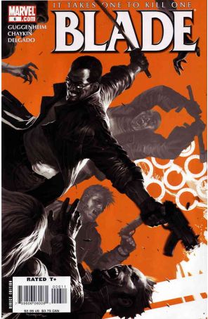 Blade (5th Series) 6 published by Marvel with cover art by Marko Djurdjevic