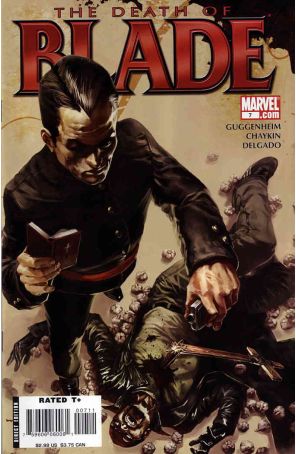 Blade (5th Series) 7 published by Marvel with cover art by Marko Djurdjevic