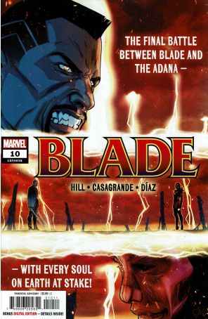 Blade (6th Series) 10 published by Marvel with cover art by Elena Casagrande